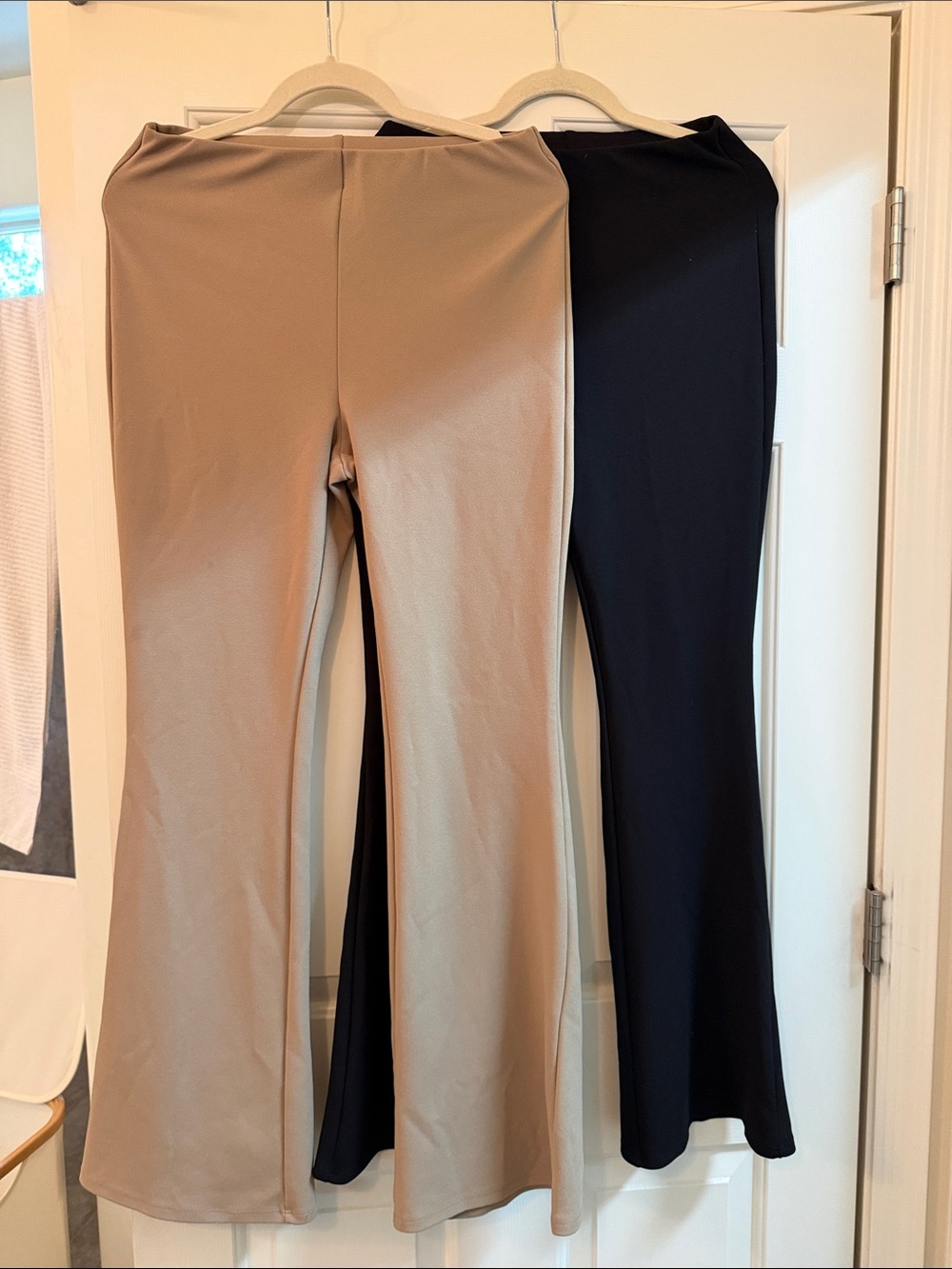 H&M Flare Pants in Beige and Black